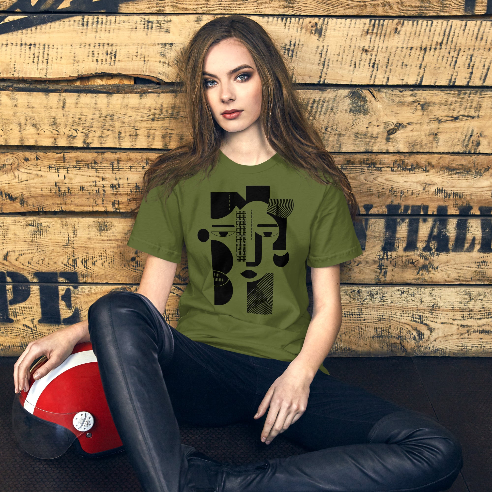 Lady Faces T-Shirt - Green