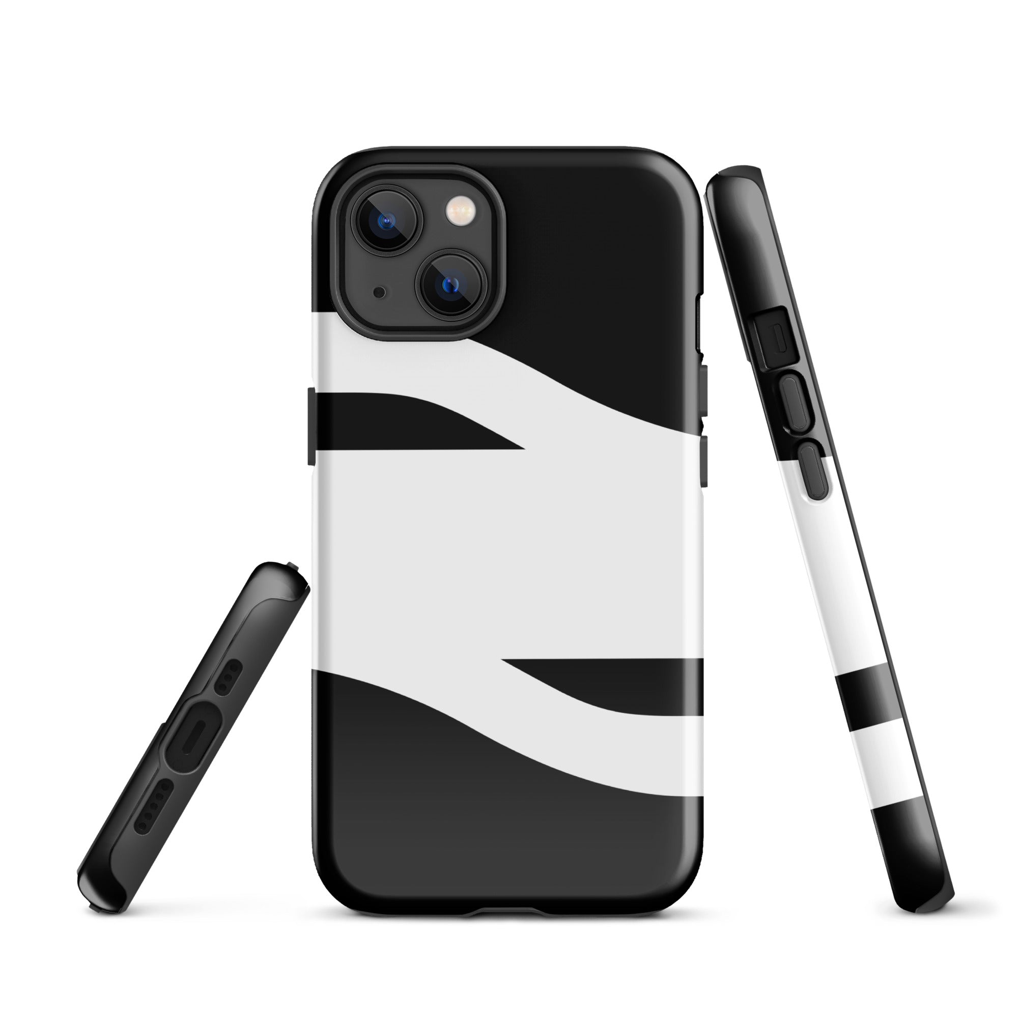 Black and White Abstract American Evolution iPhone Case