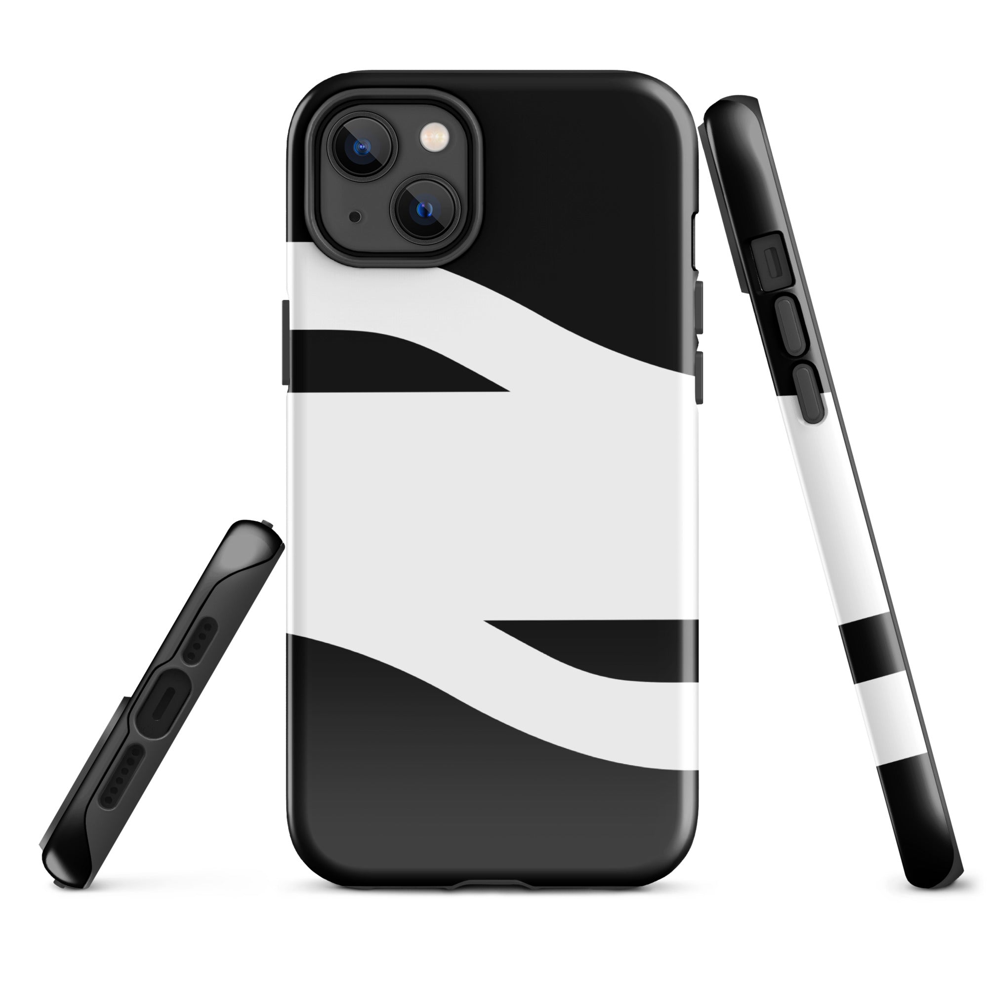 Black and White Abstract American Evolution iPhone Case