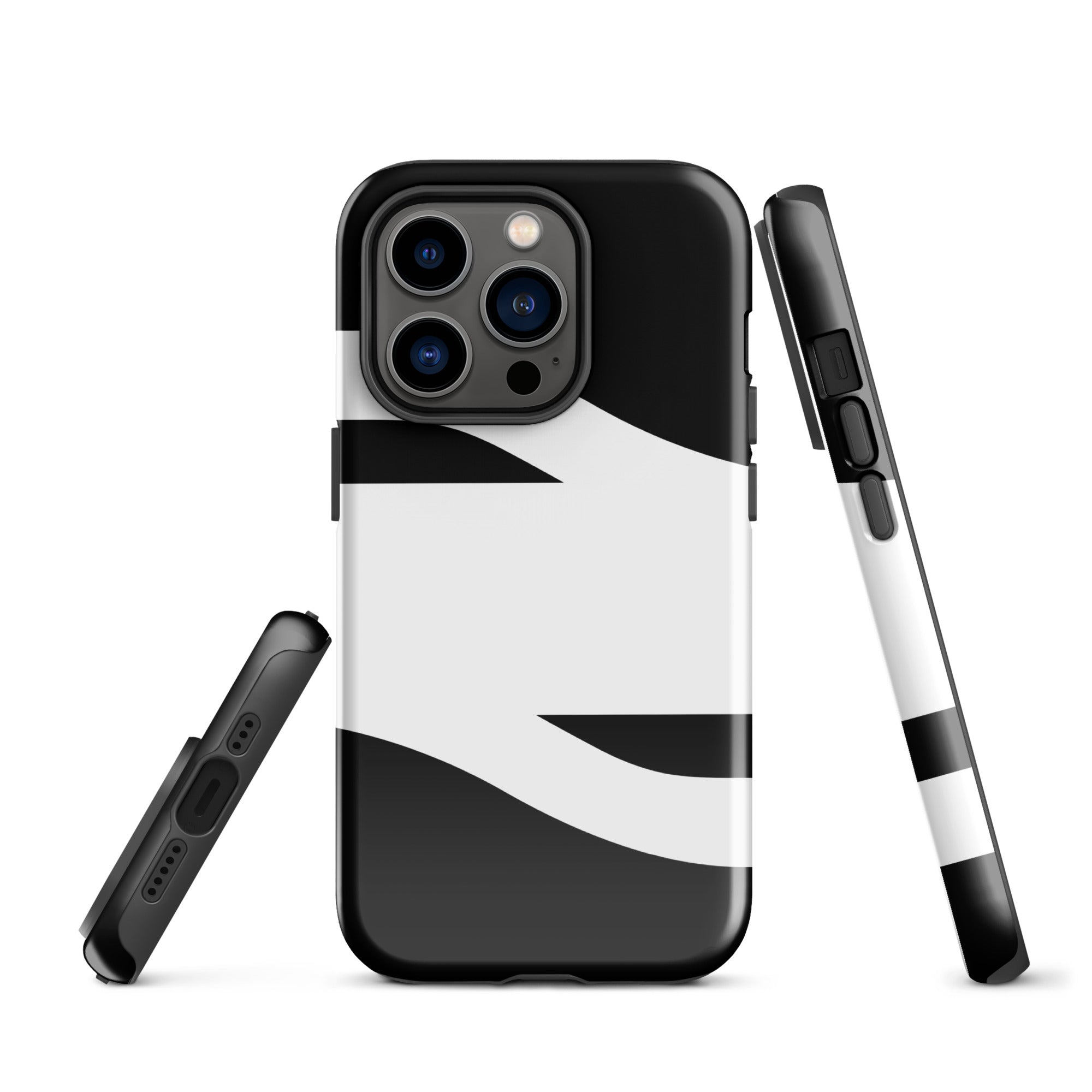 Black and White Abstract American Evolution iPhone Case