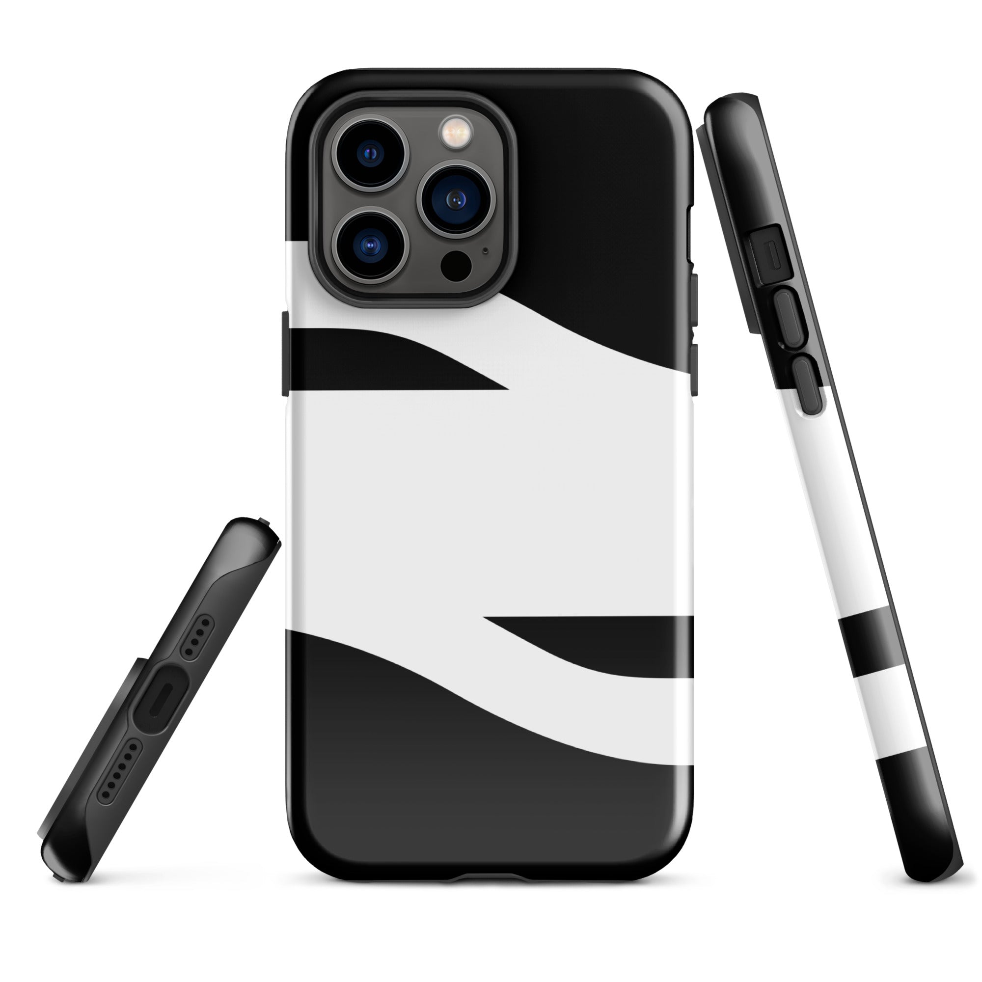 Black and White Abstract American Evolution iPhone Case