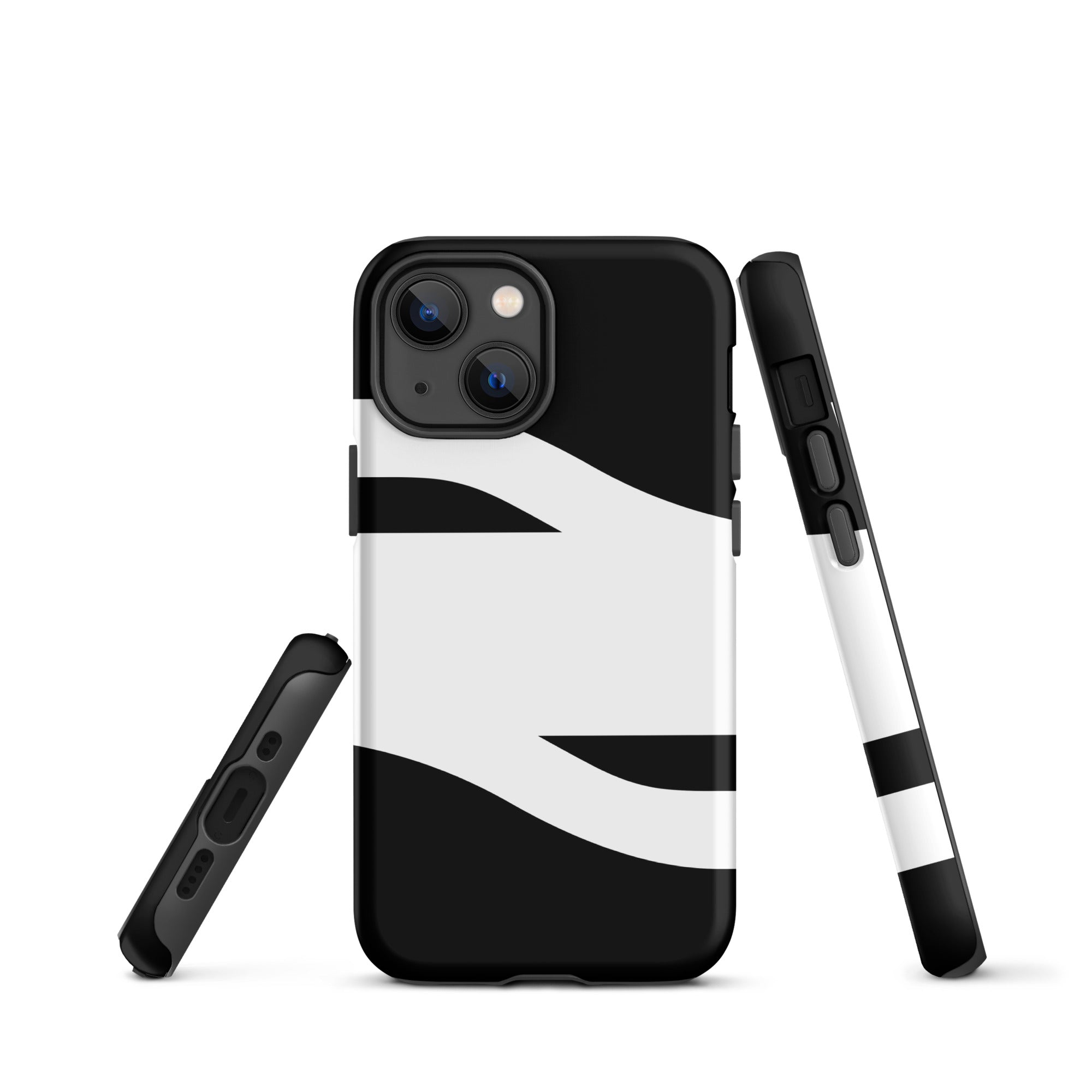 Black and White Abstract American Evolution iPhone Case
