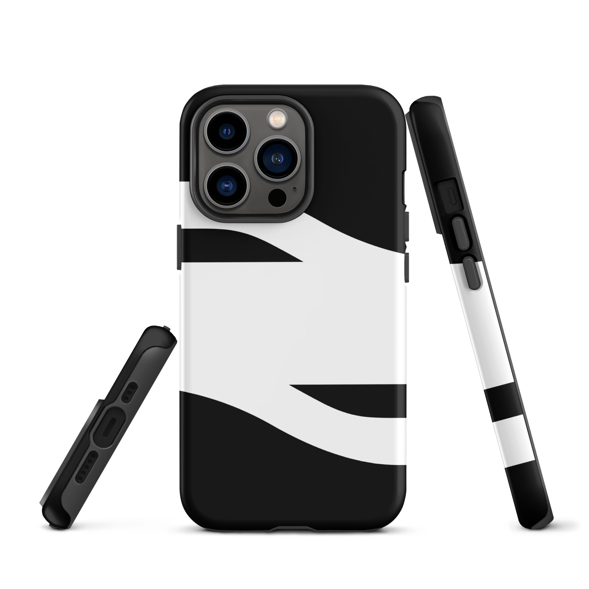 Black and White Abstract American Evolution iPhone Case