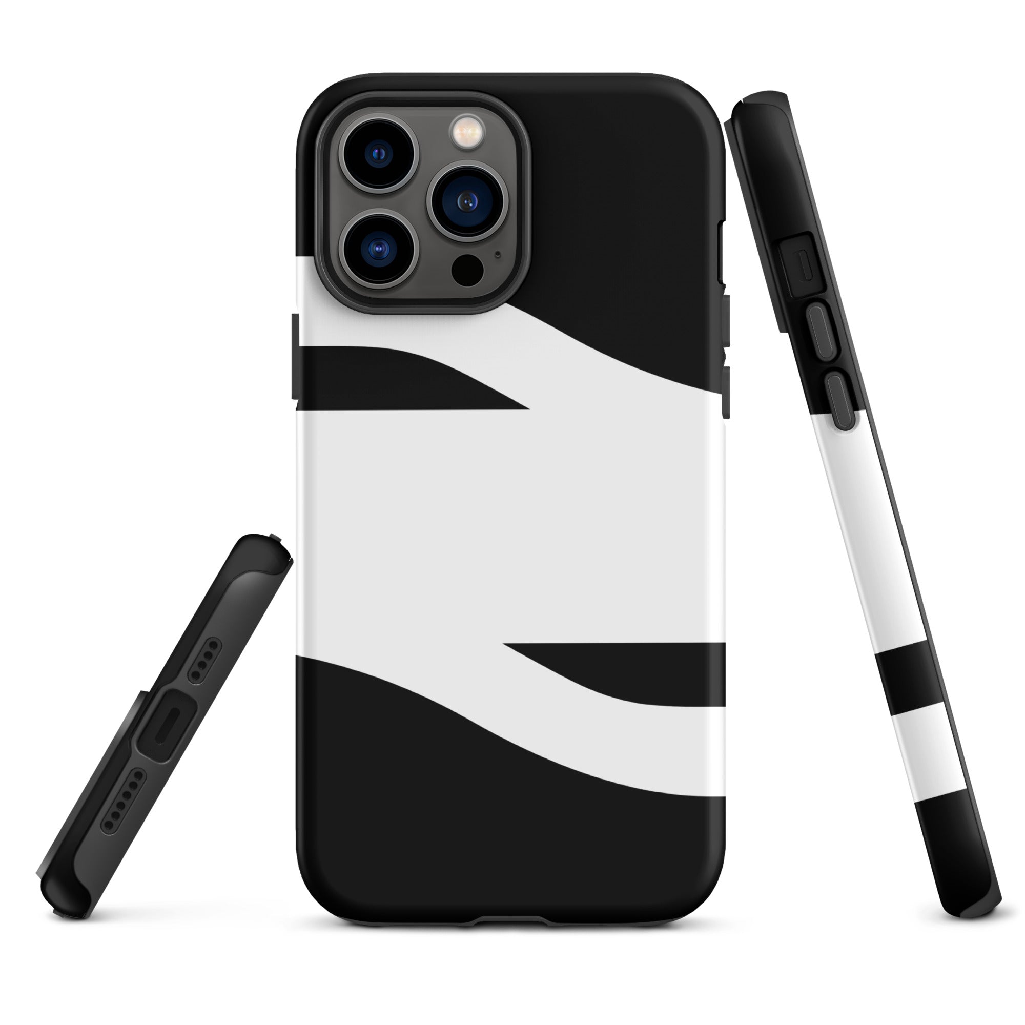 Black and White Abstract American Evolution iPhone Case