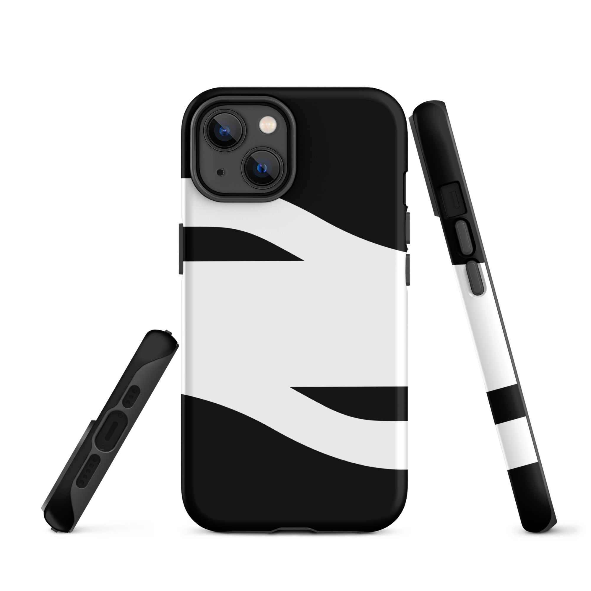 Black and White Abstract American Evolution iPhone Case