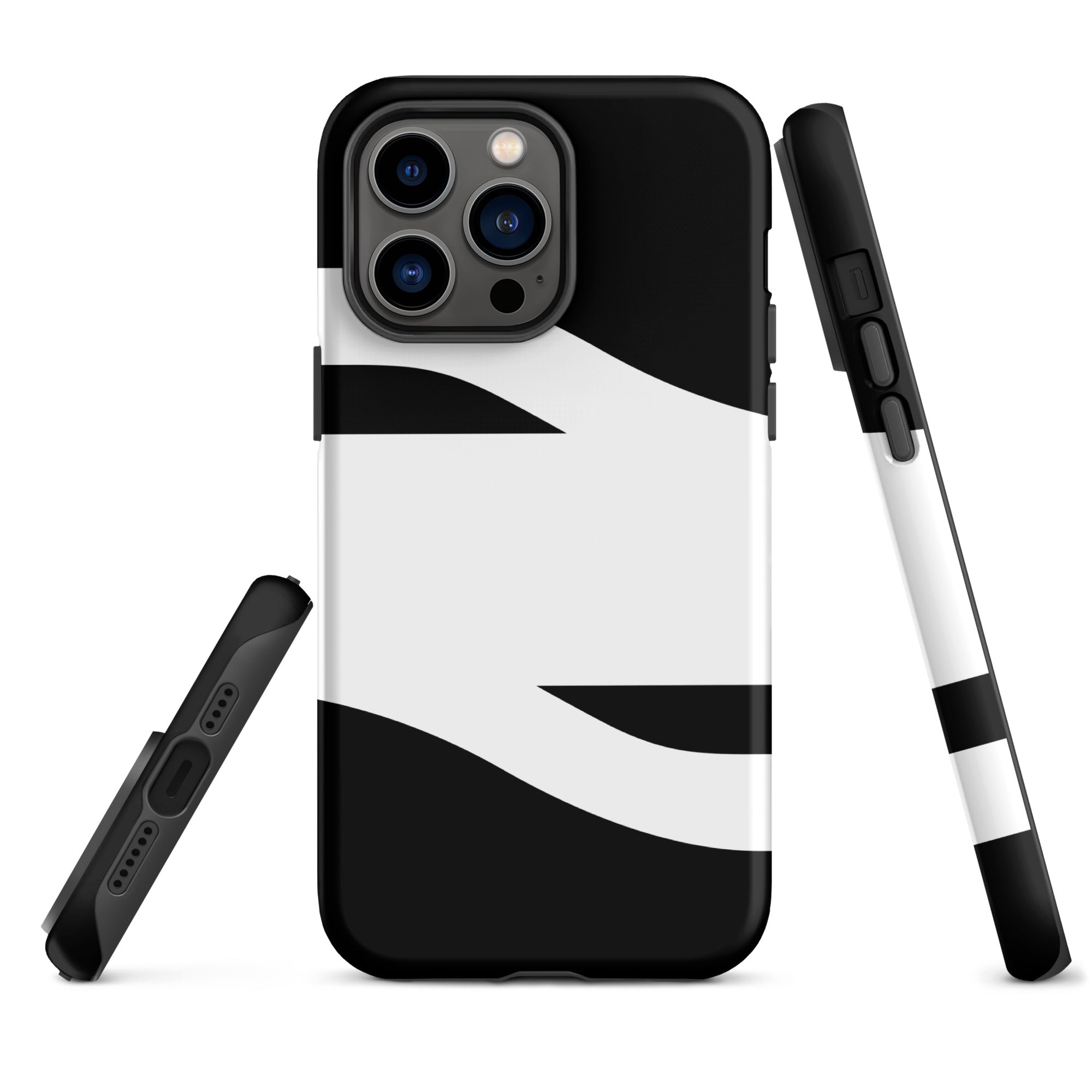 Black and White Abstract American Evolution iPhone Case