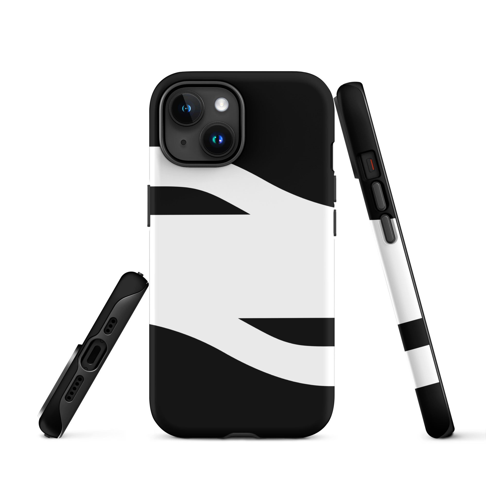 Black and White Abstract American Evolution iPhone Case