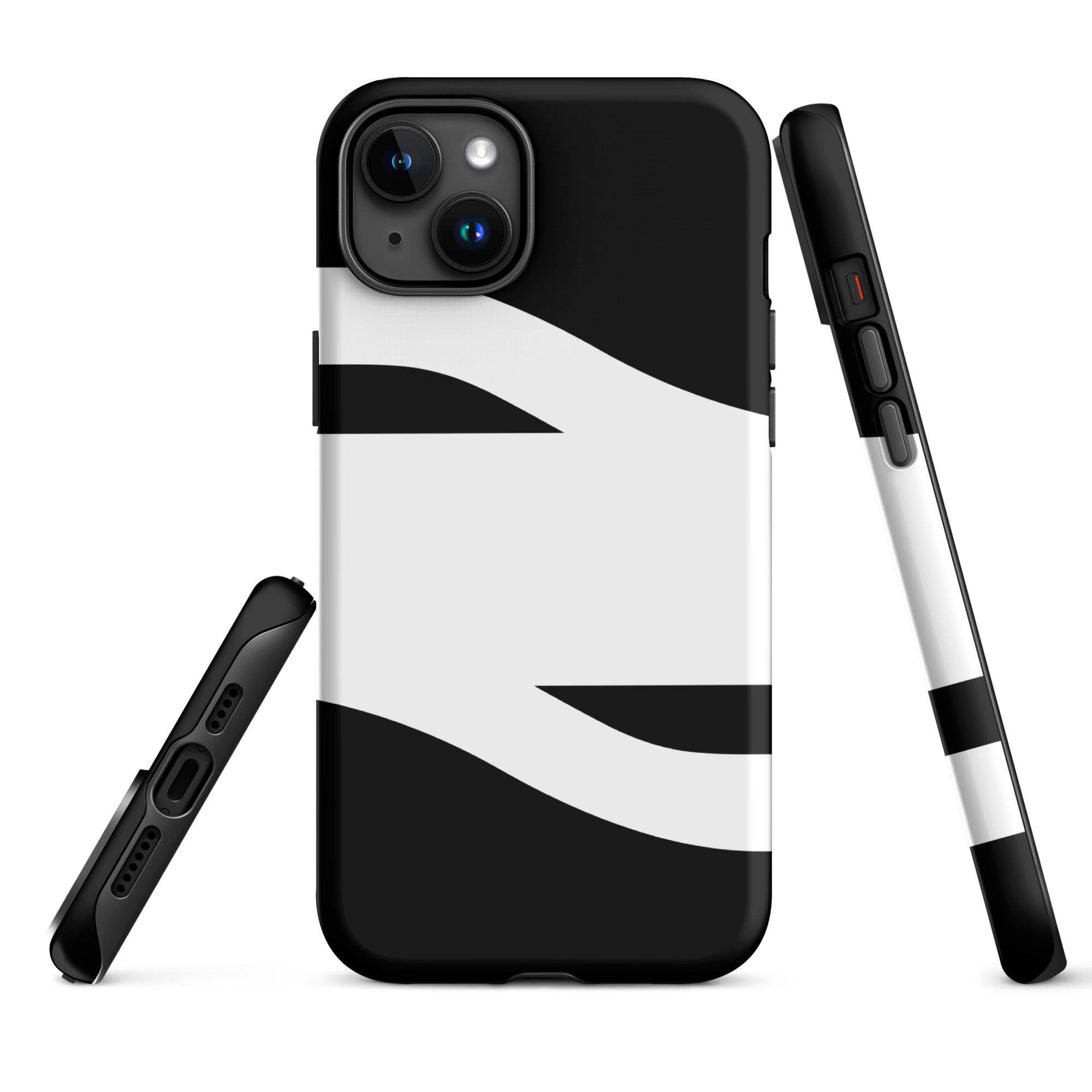 Black and White Abstract American Evolution iPhone Case