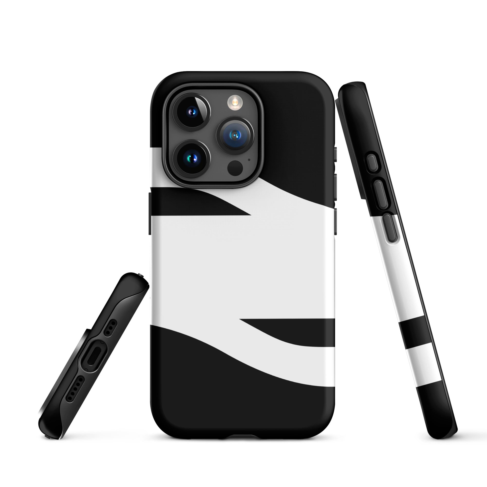 Black and White Abstract American Evolution iPhone Case